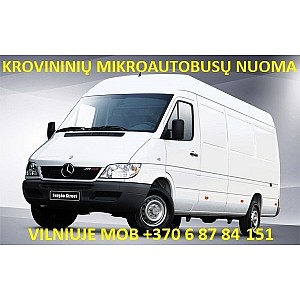 Krovininių mikroautobusų nuoma Vilniuje 